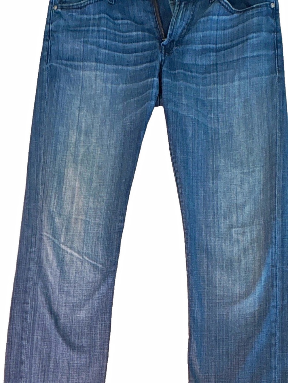 7 For All Mankind Men's Slim Blue Washed Jeans